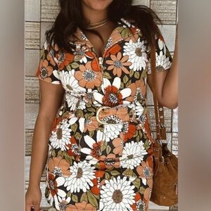 Outlaw Dress ~ Hutton Floral Corduroy